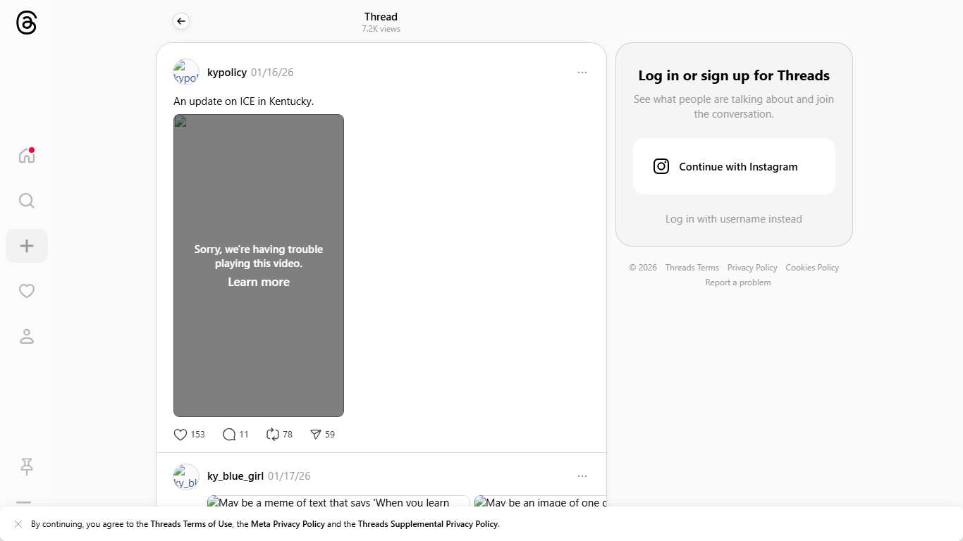 An update on ICE in Kentucky.